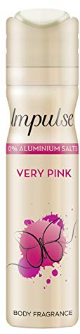 Impulse Deospray Very Pink ohne Aluminium, 6er Pack (6x 75 ml)