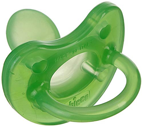 Chicco Physio Soft Rubber Napp, 12 månader +, Blandade färger