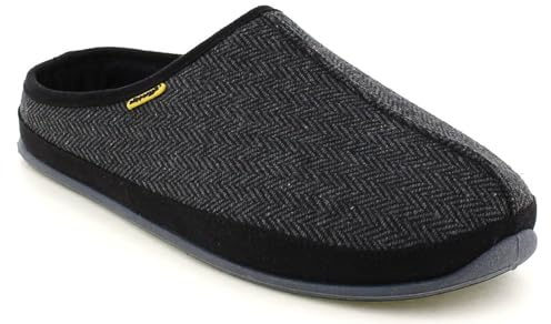 Deer Stags Men's Wherever Tweed Slipper, Black Tweed, 16 Wide