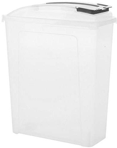 Muddy Hands 25 Litre Plastic Bin Slim Dry Food Storage Animal Cat Dog Pet Bird Feed Container