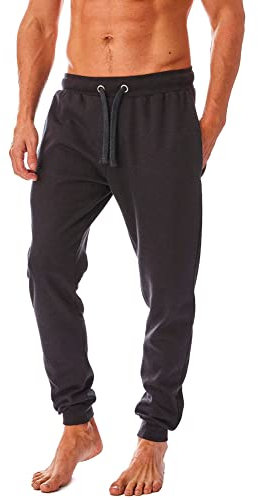 Iron Mountain Herren Jogginghose Umweltfreundliche Jogginghose aus recyceltem Garn, Jogger, Trainingshose mit Bündchen, Holzkohle Mergel, L