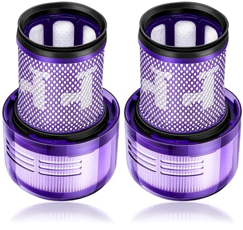 2-pack Hepa-ersättningsfilter för Dyson V12 Detect Slim, för Dyson Detect Absolute Extra/Total Clean/Fluffy dammsugare, bakre filterbytesdel 971517-01