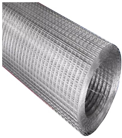 Draht-Metallgeflecht-Rolle, 12-mm-Loch, geschweißter Nagetierschutz-Maschendrahtzaun, Edelstahl-Maschendrahtgeflecht zur Kontrolle von Ratten, Mäusen, Kaninchen und Schlangen ( Color : Silver , Size :