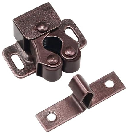 Chiusura per porta 'armadio, chiusura per porta dei cassetti in metallo, chiusura a scatto a doppia rotella, fibbia a ventosa per porte di mobili