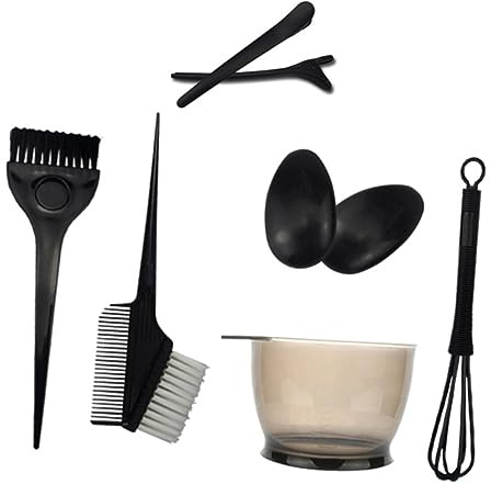 WRITWAA 8pcs Hair Dye Tool for Coloring Hair Bowl and Bristle Brush for Salon Home Use