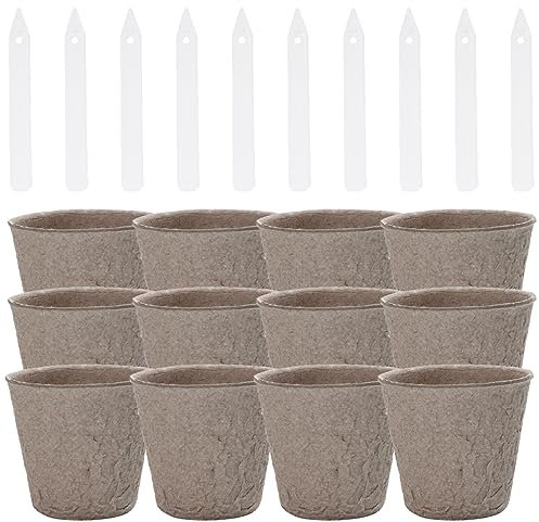 KONTONTY 40piezas Macetas De Turba para Jardinería Taza para Germinación De Plantas