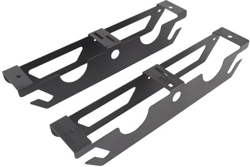 Sorandy Porta di Stoccaggio della Smerigliatrice Angolare 2 Pezzi, Portasentatrice Angolare in Lega con 8 Tubi di Espansione e 8 Viti per Garage, Negozi, Box/Cover, Staffa a Monte per Taglieri,