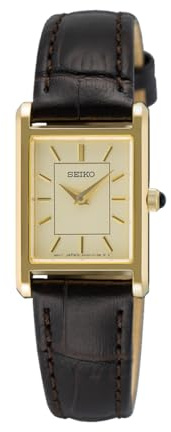 Seiko SWR110P1 Women's Analogue Watch with Leather Strap