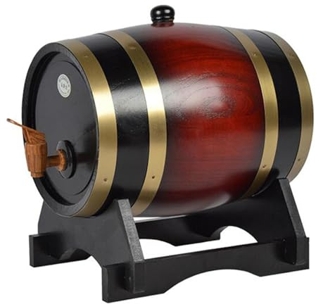 Wine Barrel, 1.5L and 3L Personalized Barrel, Home Oak Drinking B-arrel Dispenser, Whiskey Dispenser B-arrel Oak, for Liquor Spirits Beer for Holds Bottle Rum Tequila