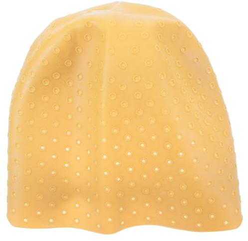 GALPADA Gorro de Silicona para Mechas Dorado Profesional, Reutilizable y Fácil de Limpiar para Teñir el Cabello en Casa con Diseño Funcional y Moderno