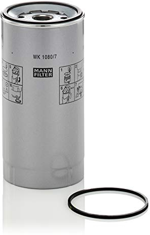 MANN-FILTER WK 1080/7 x Kraftstofffilter - für Lkw + Busse