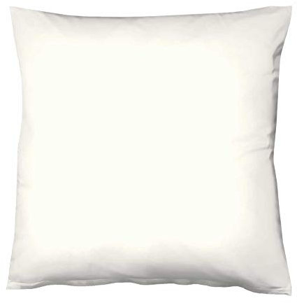 fleuresse 9200 colours Interlock Jersey Kissenbezug aus 100% Baumwolle, Oekotex Standard 100, 40 x 40 cm, weiß