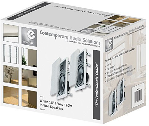 Paire HP Haut Parleur Blanc DE Plafond ENCASTRABLE 16.5cm 120W Home Cinema