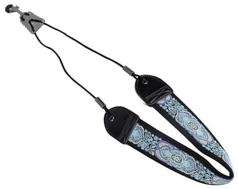 Yctze Broderi Saxofon K ST - Instrumenttillbehör för Alto & With Scratch -Metal Hook, Comfort och Ned (TS -07 Blue Totem)