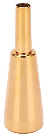 RiToEasysports Embout de Trompette en Métal Durable 3C, Couleur Vive, Plus épais et Plus Lourd pour Trompettes Standard (GOLD)