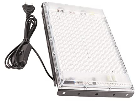 Aoresac 100W Luce Abbronzante, 192 LED Blu Lampada Portatile per Il Corpo del Viso con Angolo Regolabile, 10-20 Minuti di Esposizione, Pannello Sottile, Sicuro e Affidabile (Plug)