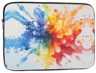 WZYWHJ Paint Explosion Prints Shockproof Portable Laptop Sleeve Case 15 inch for Men and Women Business Travel, School, Office Daily Use