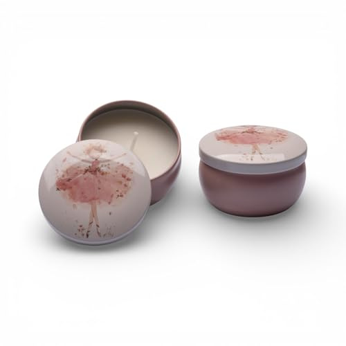 Doni Bomboniere Baptism 1 Piece Candle in Tin Box First Communion with Ballerina Tutu Pink Complete Gift Ideas Original Cheap