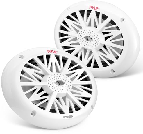 Pyle Altoparlanti Marino 6x9 Pollici Dual - Sistema Audio Stereo Outdoor Resistente alle Intemperie e Impermeabile con Potenza di 260 Watt, Cono in Policarbonato e Contorno in Tessuto - 1 Coppia