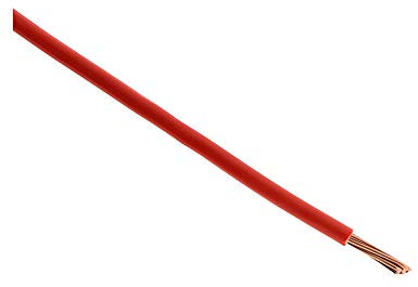 Zenitech - Câble d'Alimentation Électrique - H07V-R 6 mm² - Rouge - 10 m - Conducteur Monobrin Isolant PVC - Tension 700 V - Usage Intérieur - Idéal pour Raccordements Résidentiels et Petit Tertiaire