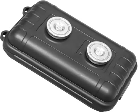 CANIPHA Magnet Key Holder Under Car, Hide A Key Magnet Car Key Holder Key Hider, Funda Impermeable Oculta para Llaves de Coche para Viajes al Aire Libre, Caja magn¨¦Tica para Llaves(Negro)
