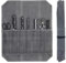 Rolltasche für Köche mit 7 Fächern,Tragbare Koch Messer Tasche,Messer Case Lagerung,Messertasche Kochmesser Rolltasche,Gewachstes Canvas Messer-Rolltasche,Multifunktionale Werkzeugrolltasche (grau)