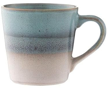 Mason Cash Tasse Reactive Fade, Blau, 400ml, Steingutbecher mit einzigartigem Muster, für Kaffee & Tee
