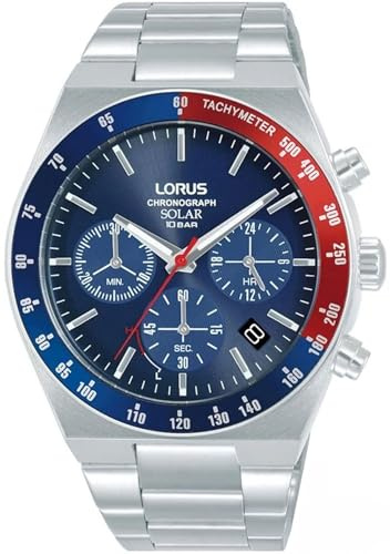 Lorus Herren Uhr Chronograph Quarz Edelstahlgehäuse RZ521AX9