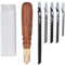 Kit de Sierra para Manualidades Artesanales Modelo, Herramientas de Hacks de Cuchillo de Modelado Mini Modeling con 5 Cuchillas, para Carpintería de Corte Fino y Artesanales