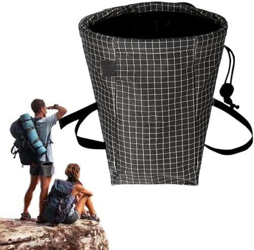 Borsa per gesso per arrampicata su roccia, borsa gessetti per sollevamento, portatili per ginnastica, sollevamento, boulder e arrampicata