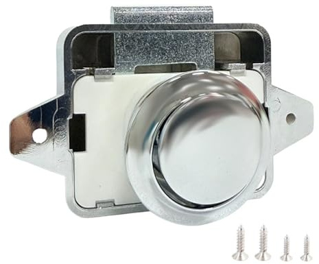 Cerradura de puerta sin llave para campistas, muebles de autocaravana, cerradura sin llave, herrajes para muebles, cierres de botón para gabinete, cerradura sin llave