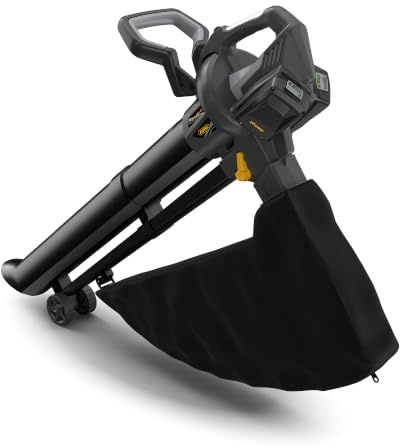 Alpina AV 20 Li Kit Aspiratore-Trituratore A Batteria, 600 W, Sacco 45 l – 2 Batt. 20V 4Ah + Caric., Compatto E Leggero – Ideale Per Giardinaggio