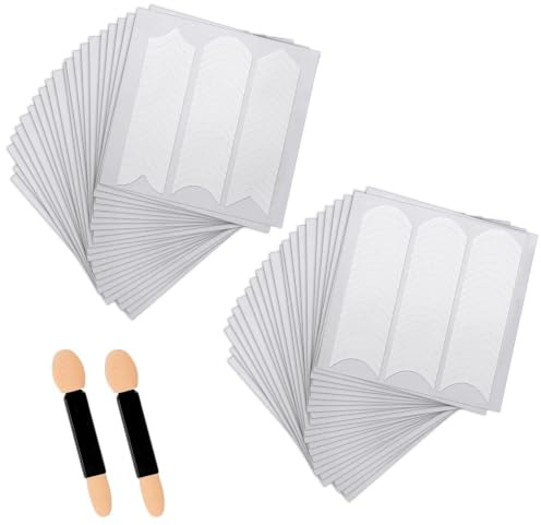 48 stycken nagelkonstklistermärken, 2 stycken dubbelsidiga bomullspinnar, enkla klibbiga nagelklistermärken, säkra och giftfria, professionella nagelkonstrekvisita, svampblandningsverktyg.