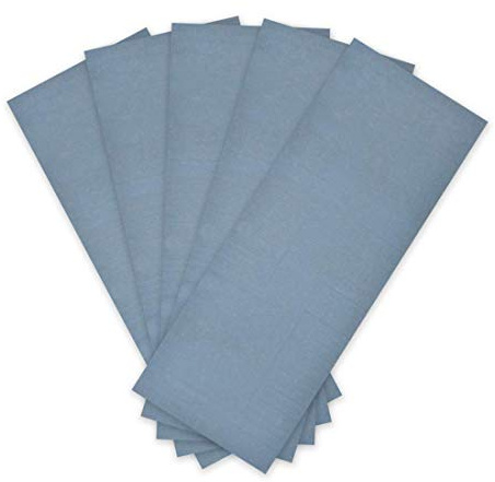 5 fogli di carta vetrata 8000 grana secca, impermeabili, assortimento 3,6 pollici x 9 pollici per mobili in legno metallo auto, lucidatura blu