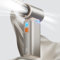 JISULIFE 2-in-1 Mini Ventilator mit Air-Duster-Funktion, Powerful-Reiseventilator, Stilvoller Mentaler Ventilator Klein, Hand Ventilatoren1–100 Geschwindigkeiten, LED-Anzeige Hand Ventilatoren-Braun