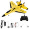 YANGUN Remote Control Plane, Remote Control Wireless Airplane Toy, RC Planes Ready To Fly, SU-35 Foam RC Plane 2CH 2.4Ghz RC Plane with LED Light Strip,RC Glider Plane for Kids Beginners Adult(Yellow)