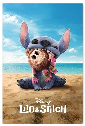 Pyramid International - Poster cinematografico Lilo & Stitch, Live Action Movie, Moana - At the Beach - Poster cinematografico, 61 x 91,5 cm