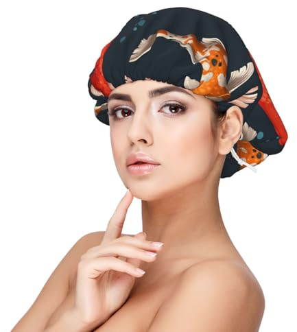 Carpas de lujo,Gorro de dormir de satén ajustable para adultos, de seda, elástico, para dormir, para mujer