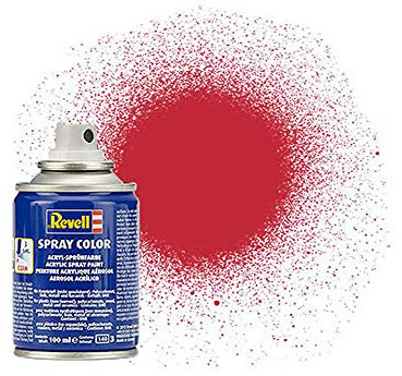 Revell 34136 Carmin Red Mat Spray Colour Paint