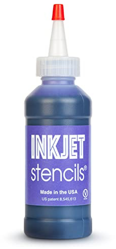 Ink Jet Tinta de repuesto para plantillas de tinta de impresora (violeta, botella de 4 onzas)