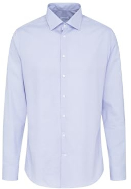Chemise business homme Seidensticker - coupe slim - sans repassage - col Kent - manches longues - 100 % coton