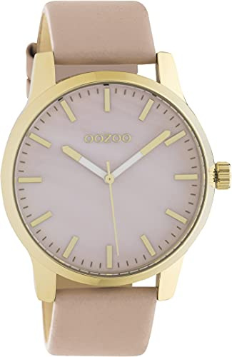 Oozoo Timepieces Damen Uhr - Armbanduhr Damen mit 20mm Lederarmband - Analog Damenuhr in rund C10727
