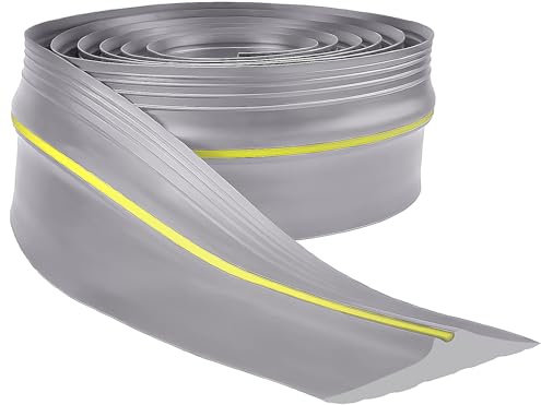 Garagentor Dichtung 6M Universelle Schwellendichtung Wetterfest - Bodenabdichtung Gummi-DIY-Dichtungsersatz für Perfekte Garagen Sauberkeit und Trockenheit (Grau)