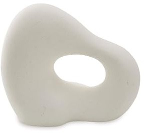 Signature Design by Ashley Arthrow Minimalist Waterproof Ceramic Abstract Sculpture, White