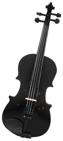 Professionisti Violino Kit Di Violino Acustico Per Violino Acustico Nero A Grandezza Naturale 4/4 Con Custodia Per Violino Con Arco Per Principianti