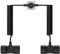 YEAPOW Schutzkontakt-Spiralverlängerung mit 4-Way Steckdosen，2M AC Doppel Schuko Stecker Verlängerung Kunststoffkabel, bis 16 A/250 V, IP20, Black