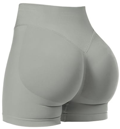 VOYJOY Pantalones Cortos de Entrenamiento para Mujer de 3.6 Pulgadas, 4.5 Pulgadas, 6 Pulgadas, Levantamiento de glúteos, sin Costuras, Pantalones Cortos de Motociclista