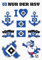 Hamburger SV HSV Aufkleber Sticker Set 10-teilig; schöne unterschiedliche Motive