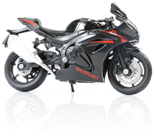 Risopen Compatible for Suzuki GSX-1000R Black Model 1:18 Motorcycle Bike Toy Motocross Model Black Motorcycle Toy Supercross Collection Gift for Men