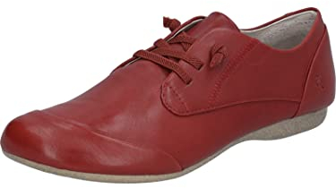 Josef Seibel Fiona 01, Damen Derby Schnürhalbschuhe, Rot (rubin), 39 EU